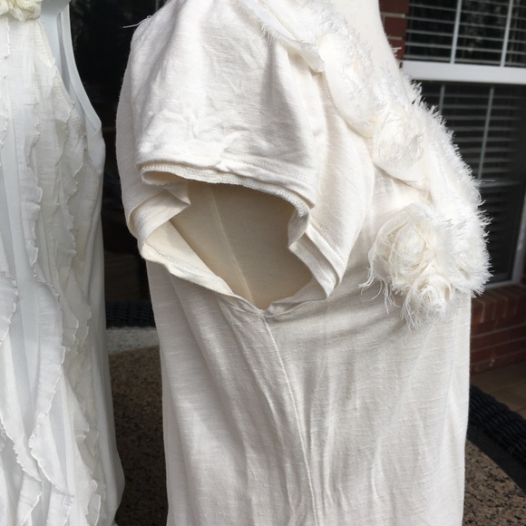 New Directions Petite Creamy Top Lot, Two PXL Tops - Picture 15 of 16